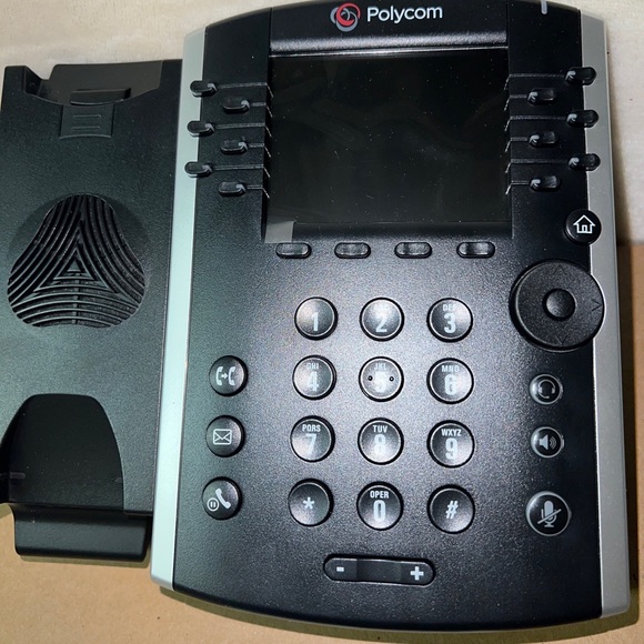Polycom VVX 411 Gigabit PoE 12-line IP Desktop Phone - Black - New - Picture 7 of 7